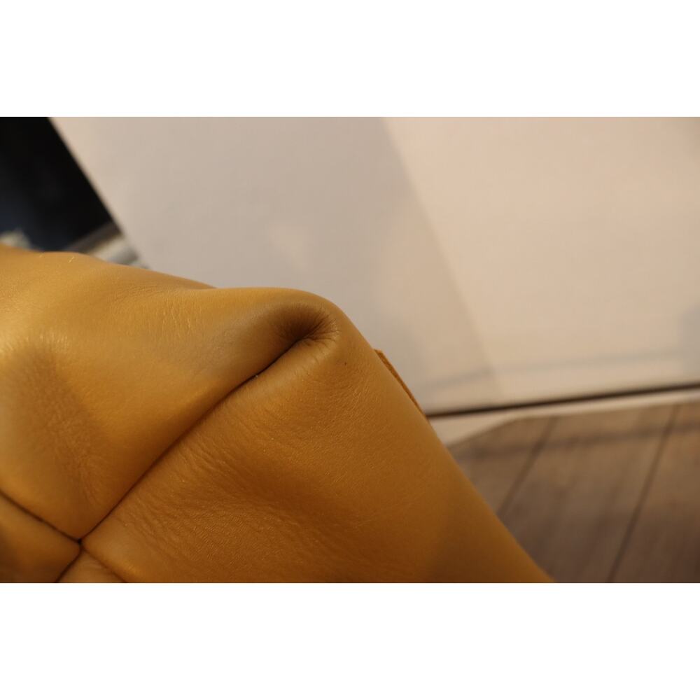 Portland Leather Yellow Tote Bag Large Double Handle Shoulder Bag - Picture 11 of 16